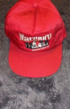 Vintage 1992 Marlboro Racing Team Snapback Trucker Hat